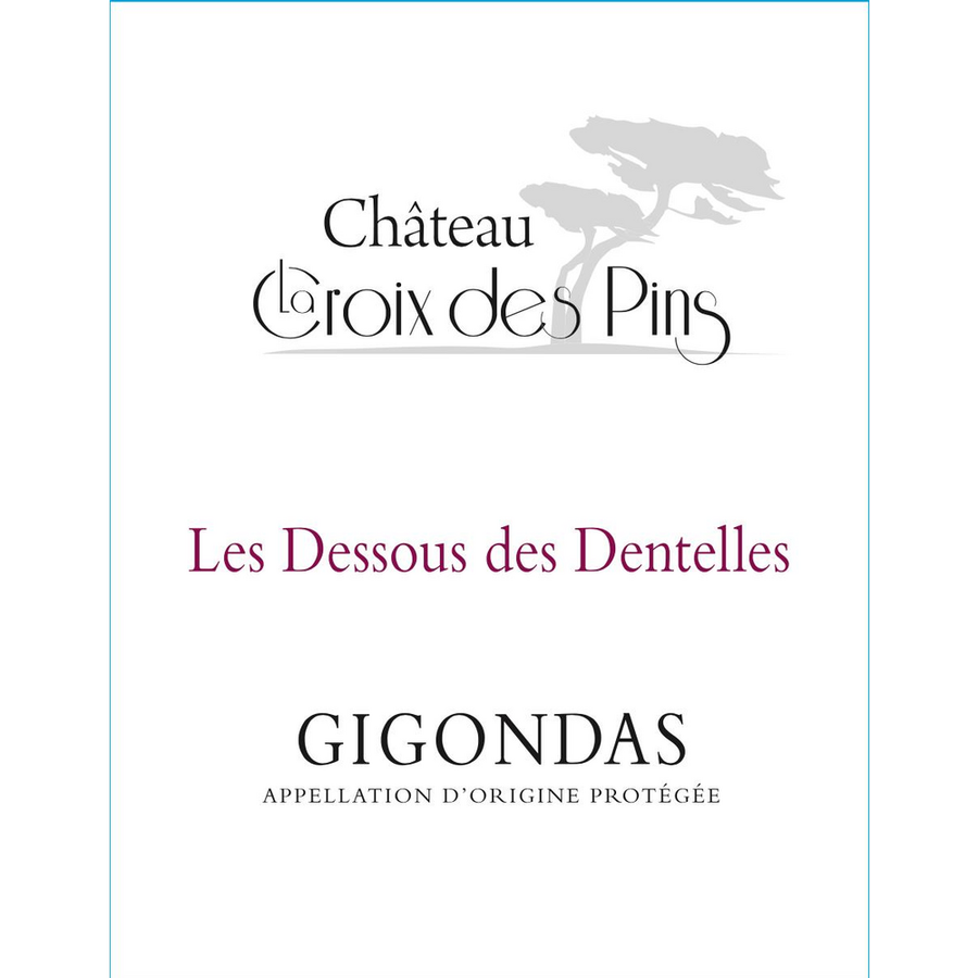 Chateau La Croix des Pins Les Dessous des Dentelles Gigondas Rouge 750ml - Available at Wooden Cork