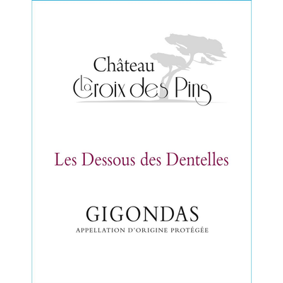 Chateau La Croix des Pins Les Dessous des Dentelles Gigondas Rouge 750ml - Available at Wooden Cork