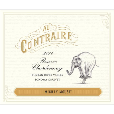 Au Contraire Mighty Mouse Russian River Valley Chardonnay 750ml - Available at Wooden Cork