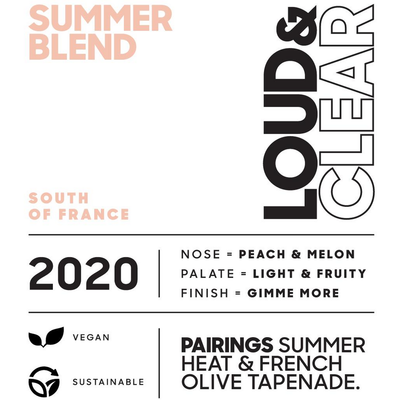 Loud & Clear Mediterranee Rose 750ml - Available at Wooden Cork
