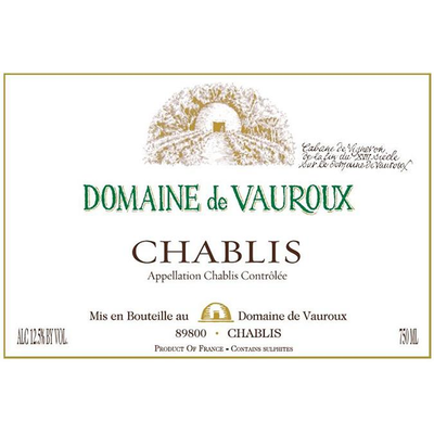 Domaine de Vauroux Chablis Chardonnay 750ml - Available at Wooden Cork