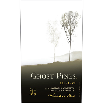 Ghost Pines Sonoma/Napa Counties Merlot 750ml - Available at Wooden Cork