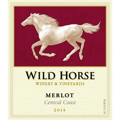Wild Horse Central Coast Merlot 750ml - Available at Wooden Cork