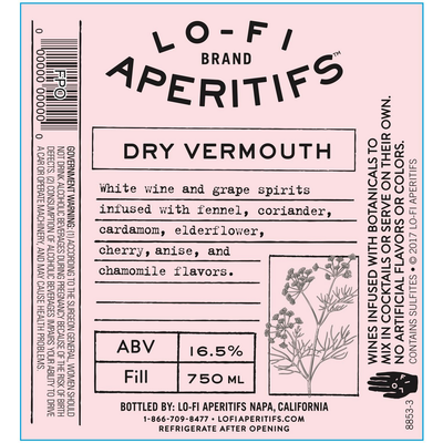Lo-Fi Aperitifs Dry Vermouth 750ml - Available at Wooden Cork