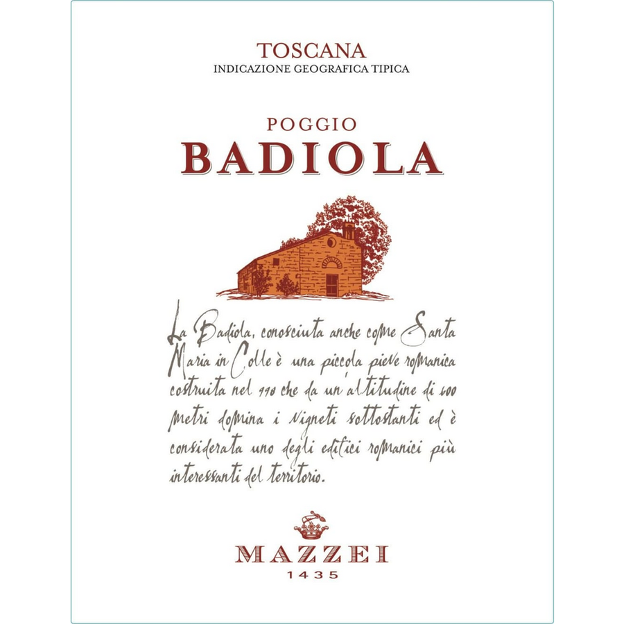 Mazzei Toscana IGT Badiola Red Blend 750ml - Available at Wooden Cork