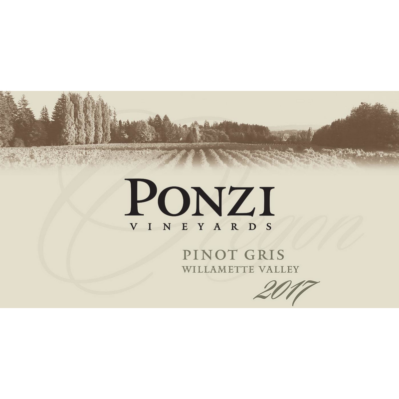 Ponzi Willamette Valley Pinot Gris 750ml - Available at Wooden Cork