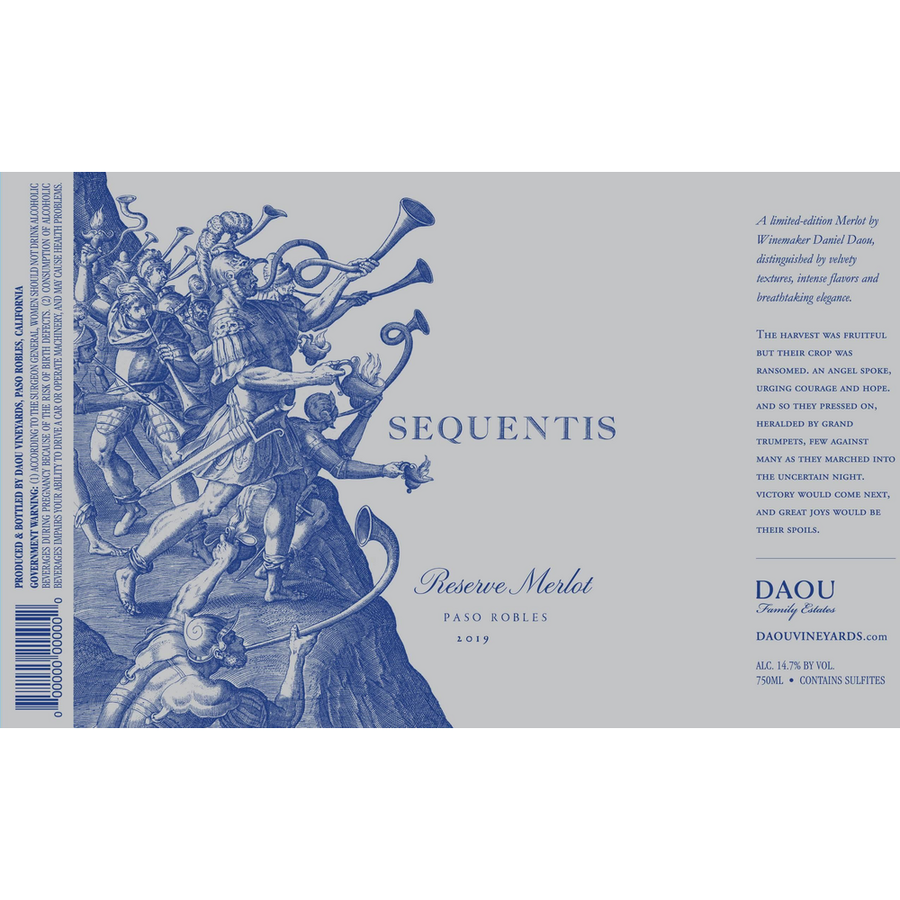 Sequentis by DAOU Paso Robles Reserve Merlot 750ml - Available at Wooden Cork