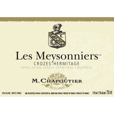 M. Chapoutier Crozes-Hermitage Les Meysonniers Blanc 750ml - Available at Wooden Cork