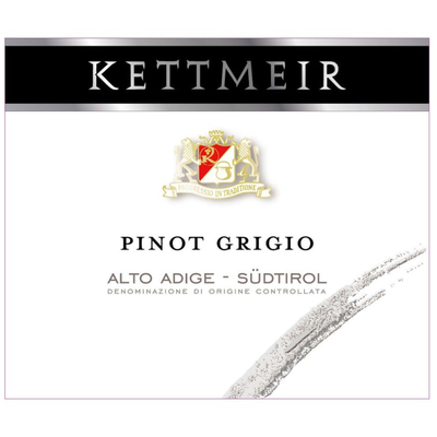 Kettmeir Alto Adige Sudtirol Pinot Grigio 750ml - Available at Wooden Cork