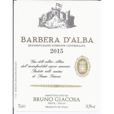 Bruno Giacosa Barbera D'Alba Barbera 750ml - Available at Wooden Cork