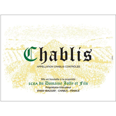 Domaine Jolly Et Fils Chablis Chardonnay 750ml - Available at Wooden Cork