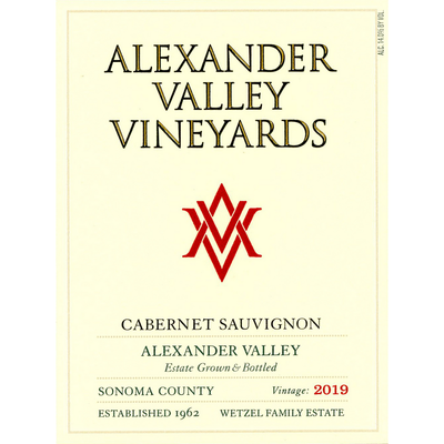 Alexander Valley Vineyards Estate Cabernet Sauvignon 750ml - Available at Wooden Cork