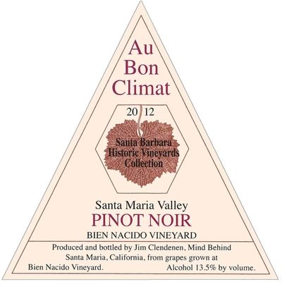 Au Bon Climat Bien Nacido Santa Maria Valley Pinot Noir 750ml - Available at Wooden Cork