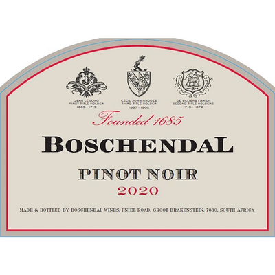Boschendal 1685 Pinot Noir 750ml - Available at Wooden Cork