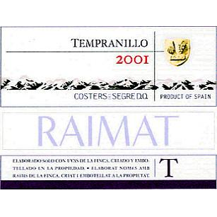 Raimat Costers Del Segre Tempranillo 750ml - Available at Wooden Cork