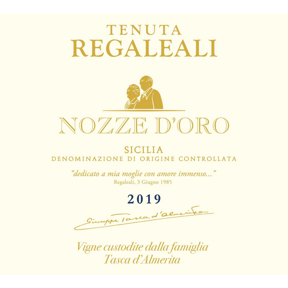 Tenuta Regaleali Sicilia Nozze D'Oro White Blend 750ml - Available at Wooden Cork