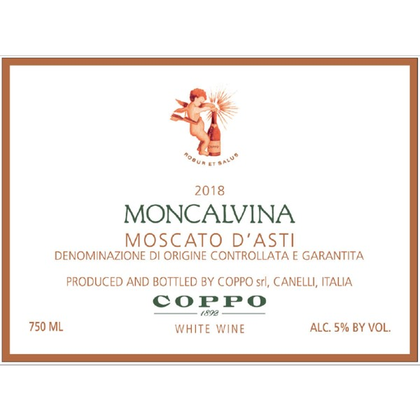Coppo Moncalvina Moscato D'Asti DOCG Moscato 750ml - Available at Wooden Cork
