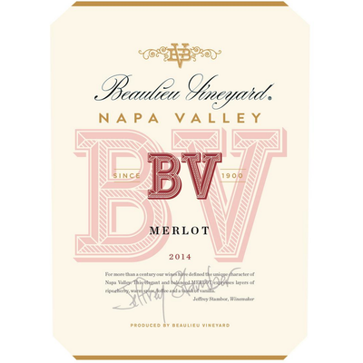 Beaulieu Vineyard Napa Valley Merlot 750ml - Available at Wooden Cork