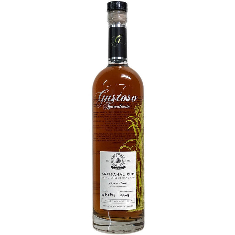 Gustoso Aguardiente Artisanal Rum Dark Rum - Available at Wooden Cork