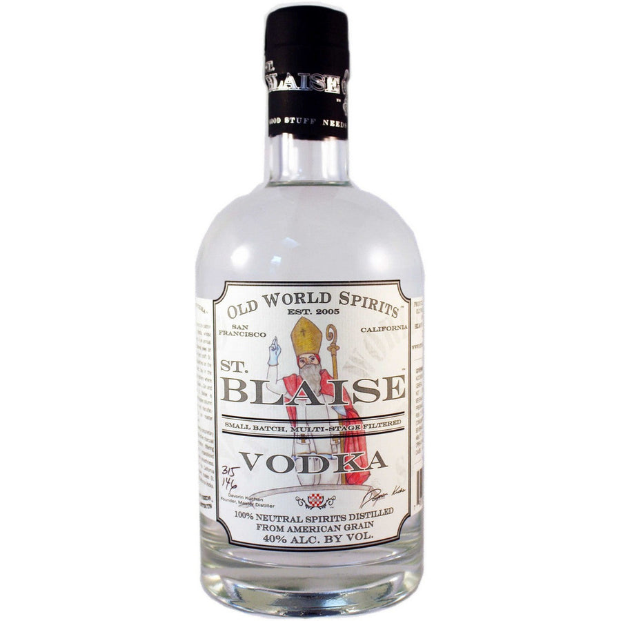 Old World Spirits St. Blaise Vodka - Available at Wooden Cork