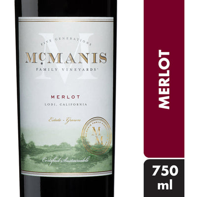 Mcmanis Family Vineyards Merlot California - Available at Wooden Cork