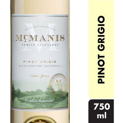 Mcmanis Family Vineyards Pinot Grigio California - Available at Wooden Cork