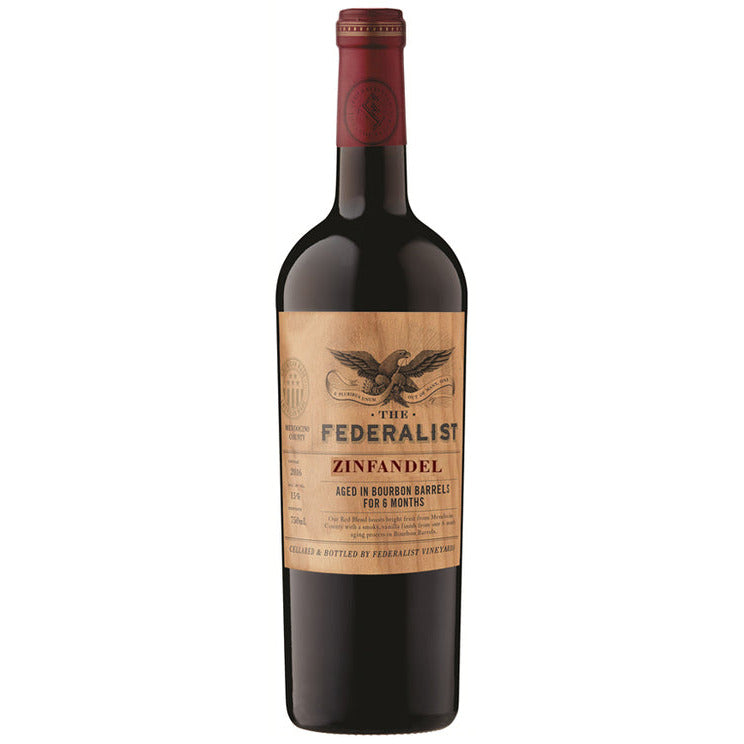 The Federalist Zinfandel Aged In Bourbon Barrels Mendocino County - Available at Wooden Cork