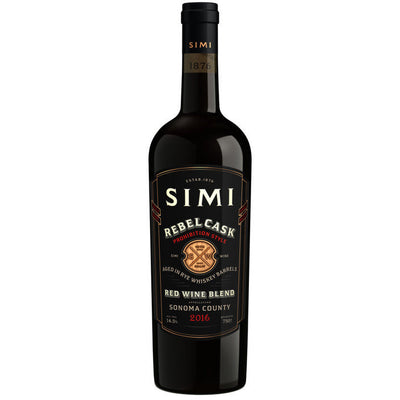 Simi Rebel Cask Red Wine Blend Aged In Rye Whiskey Barrels Sonoma County - Available at Wooden Cork