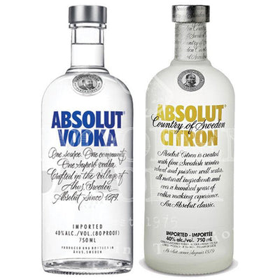 Absolut Vodka & Citron Bundle - Available at Wooden Cork