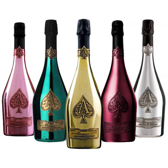 Ace of Spades Gold, Green, Demi Sec, Rose & Blanc de Blancs Champagne Bundle - Available at Wooden Cork