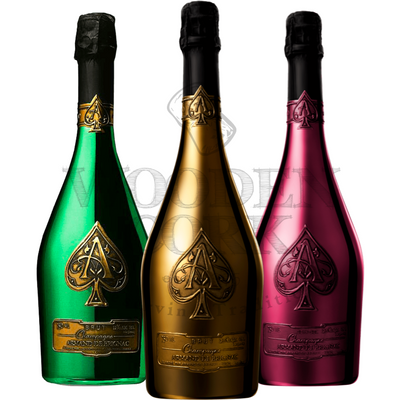 Ace of Spades Gold, Green & Demi Sec Champagne Bundle - Available at Wooden Cork