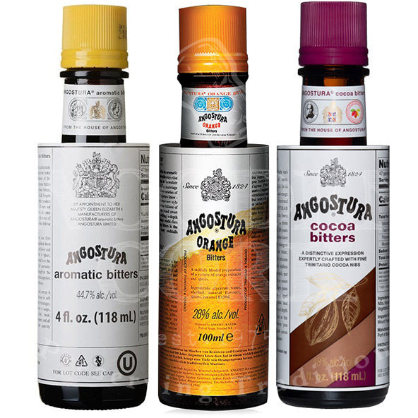 Angostura Aromatic, Orange & Cocoa Bitters Bundle - Available at Wooden Cork