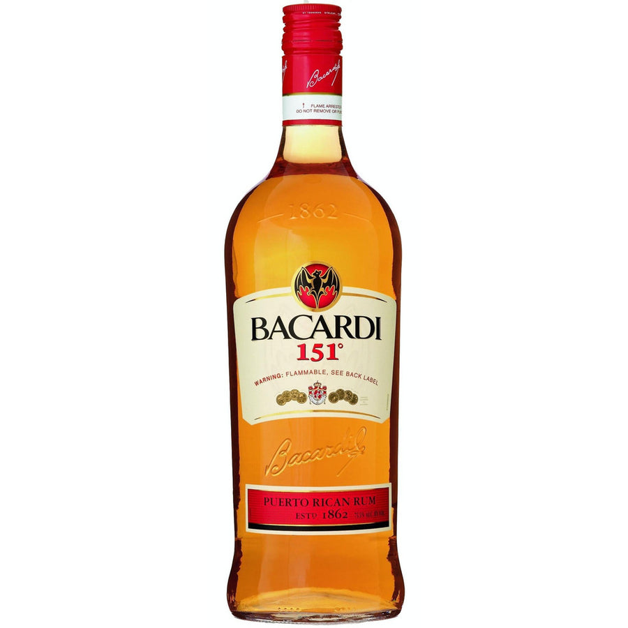 Bacardi 151 Rum 1L - Available at Wooden Cork