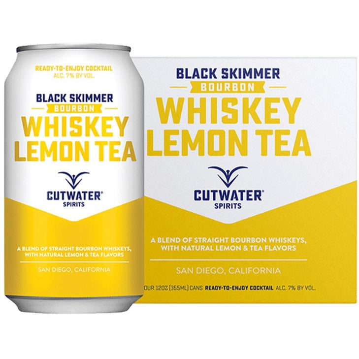 Cutwater Black Skimmer Whiskey Lemontea Canned Cocktail - Available at Wooden Cork