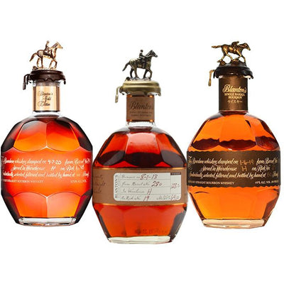 Blanton's Straight from the Barrel Bourbon & Black Label & Gold Foreign Edition Bundle - Available at Wooden Cork