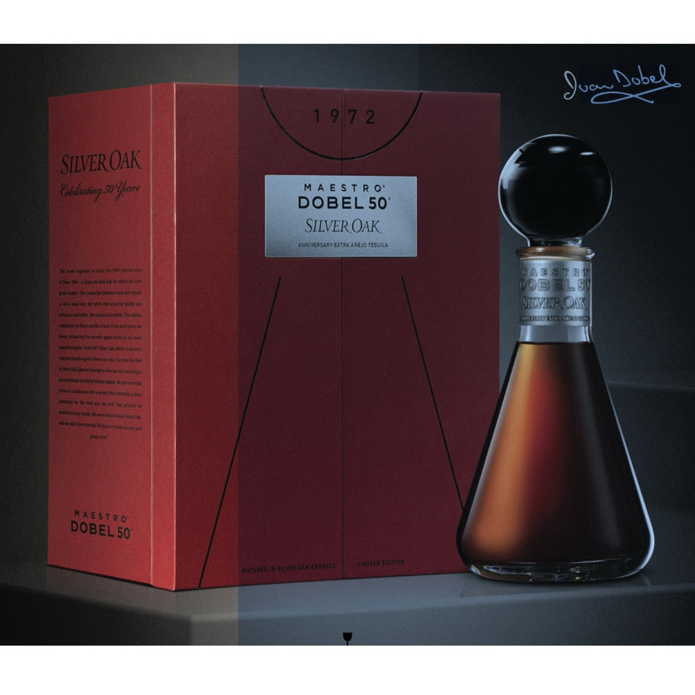 Maestro Dobel 50 Silver Oak Extra Añejo Anniversary Edition – Wooden Cork