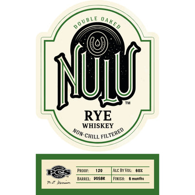 Nulu Double Oaked Rye Whiskey Batch WC3 'West Coast Exclusive' - Available at Wooden Cork