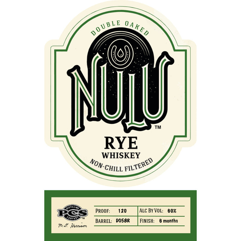 Nulu Double Oaked Rye Whiskey Batch WC3 &