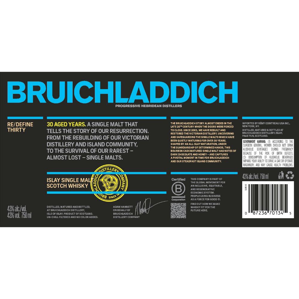 Bruichladdich 30 Year Old