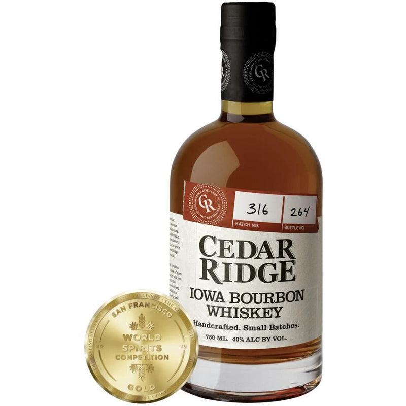 Cedar Ridge Iowa Bourbon Whiskey - Available at Wooden Cork