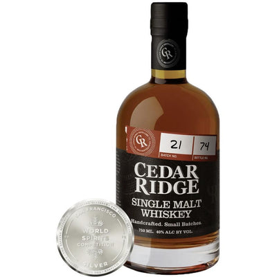 Cedar Ridge Single Malt Whiskey - Available at Wooden Cork