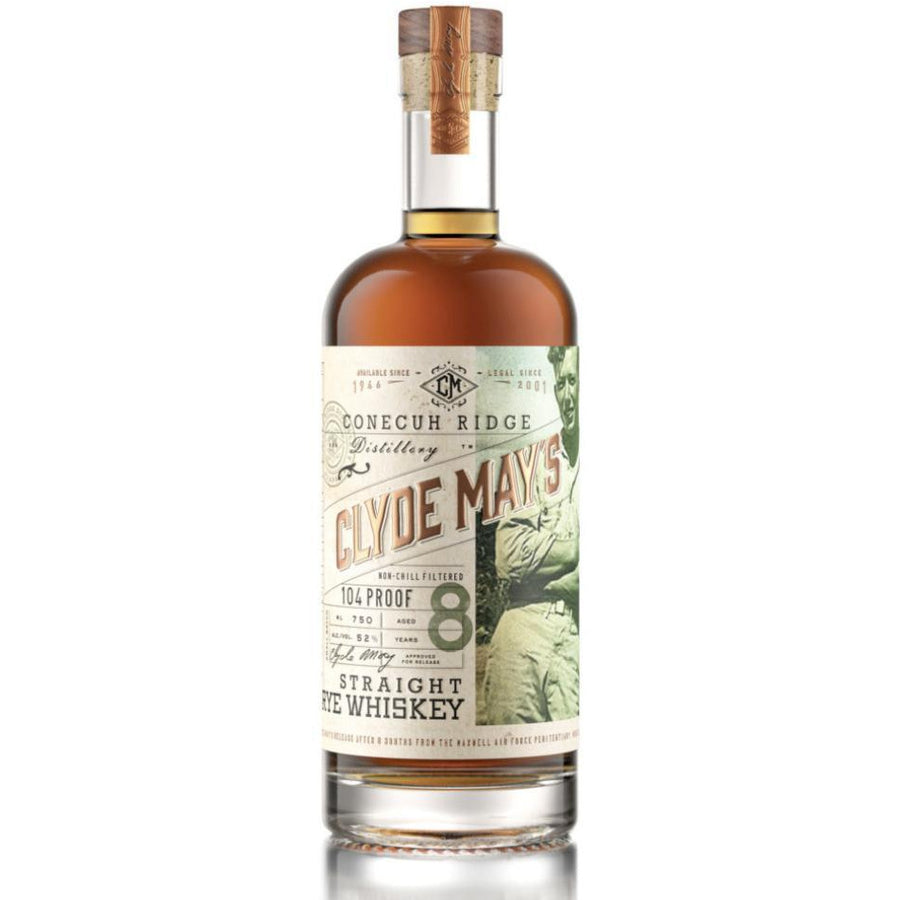 Clyde May's 8 Year Old Straight Rye Whiskey - Available at Wooden Cork
