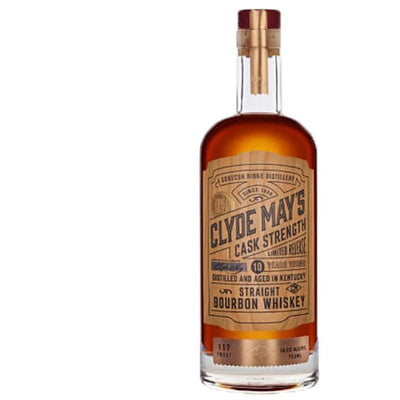 Clyde May’s Cask Strength 10 Year Old Bourbon - Available at Wooden Cork