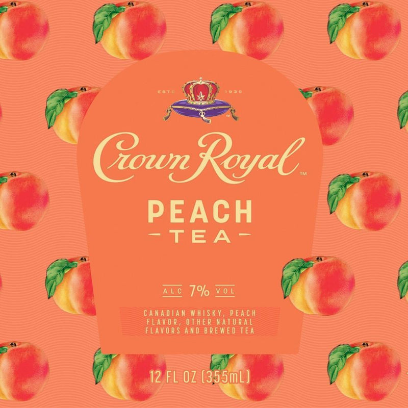 Crown Royal Peach Tea Canned Cocktail 4pk - Available at Wooden Cork