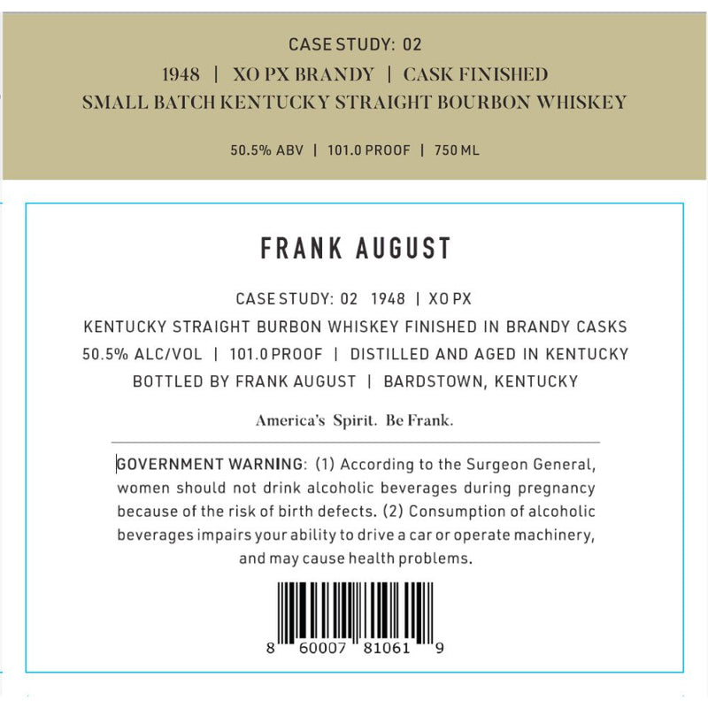 Frank August Bourbon Case Study: 02