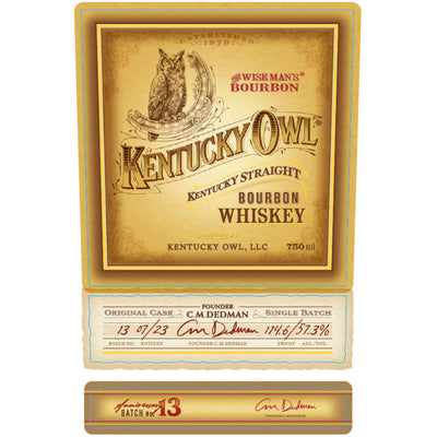 Kentucky Owl Bourbon Batch 13 - Available at Wooden Cork
