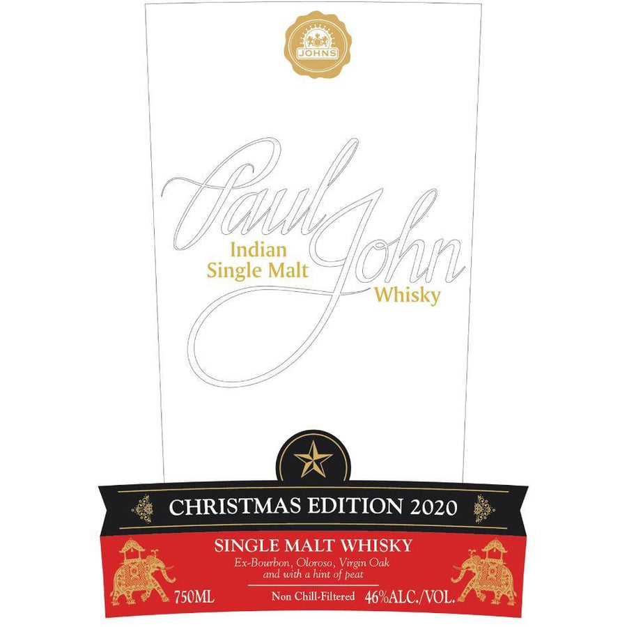 Paul John Christmas Edition 2020 - Available at Wooden Cork