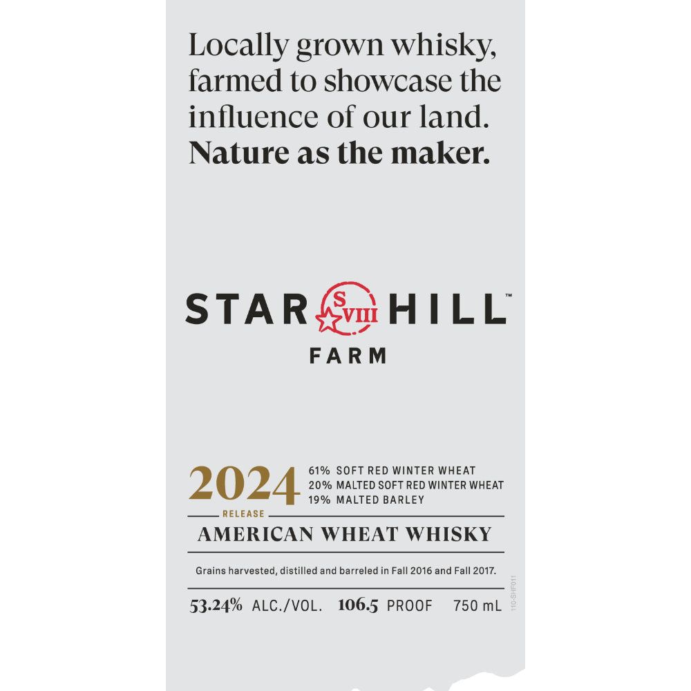 Star Hill Farm 2024 Release American Wheat Whiskey