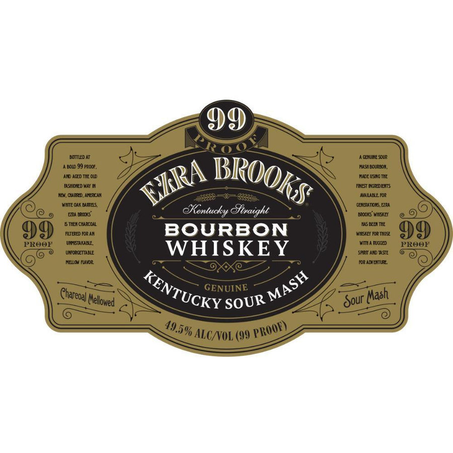 Ezra Brooks 99 Proof Bourbon - Available at Wooden Cork