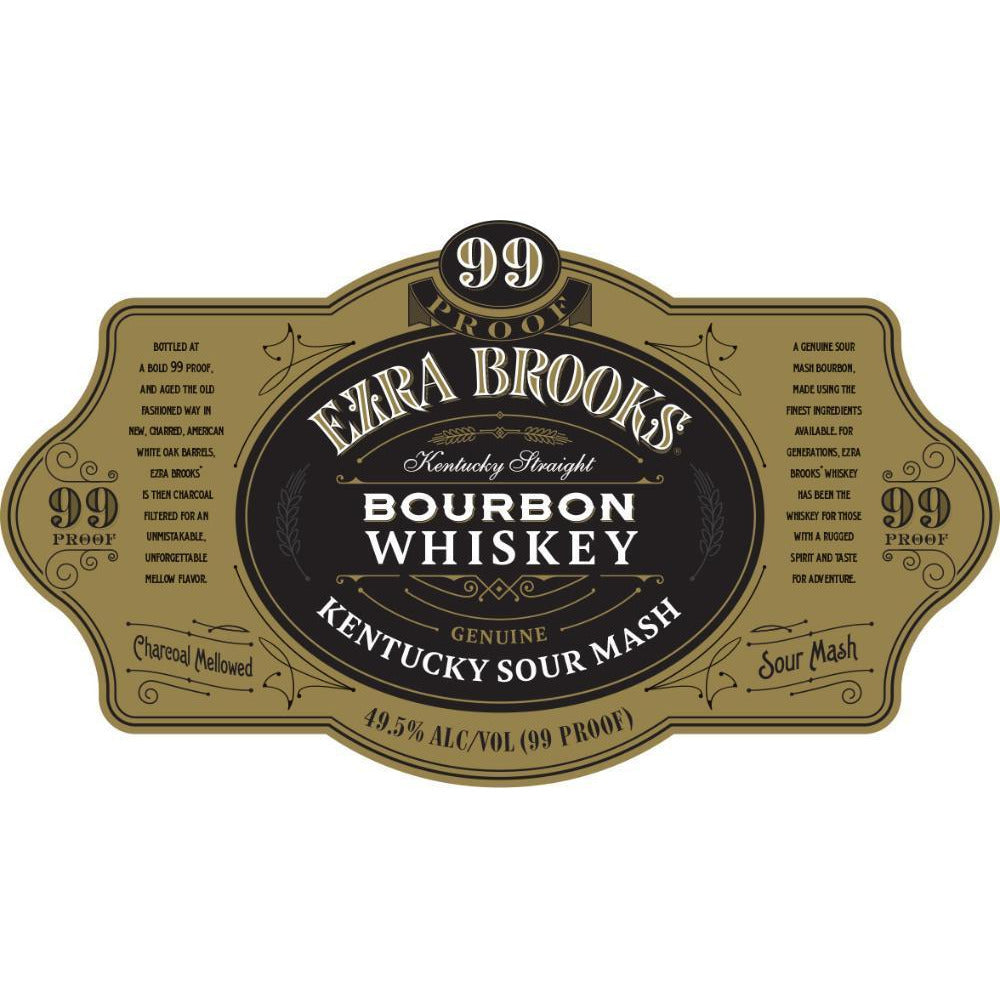 Ezra Brooks 99 Proof Bourbon - Available at Wooden Cork